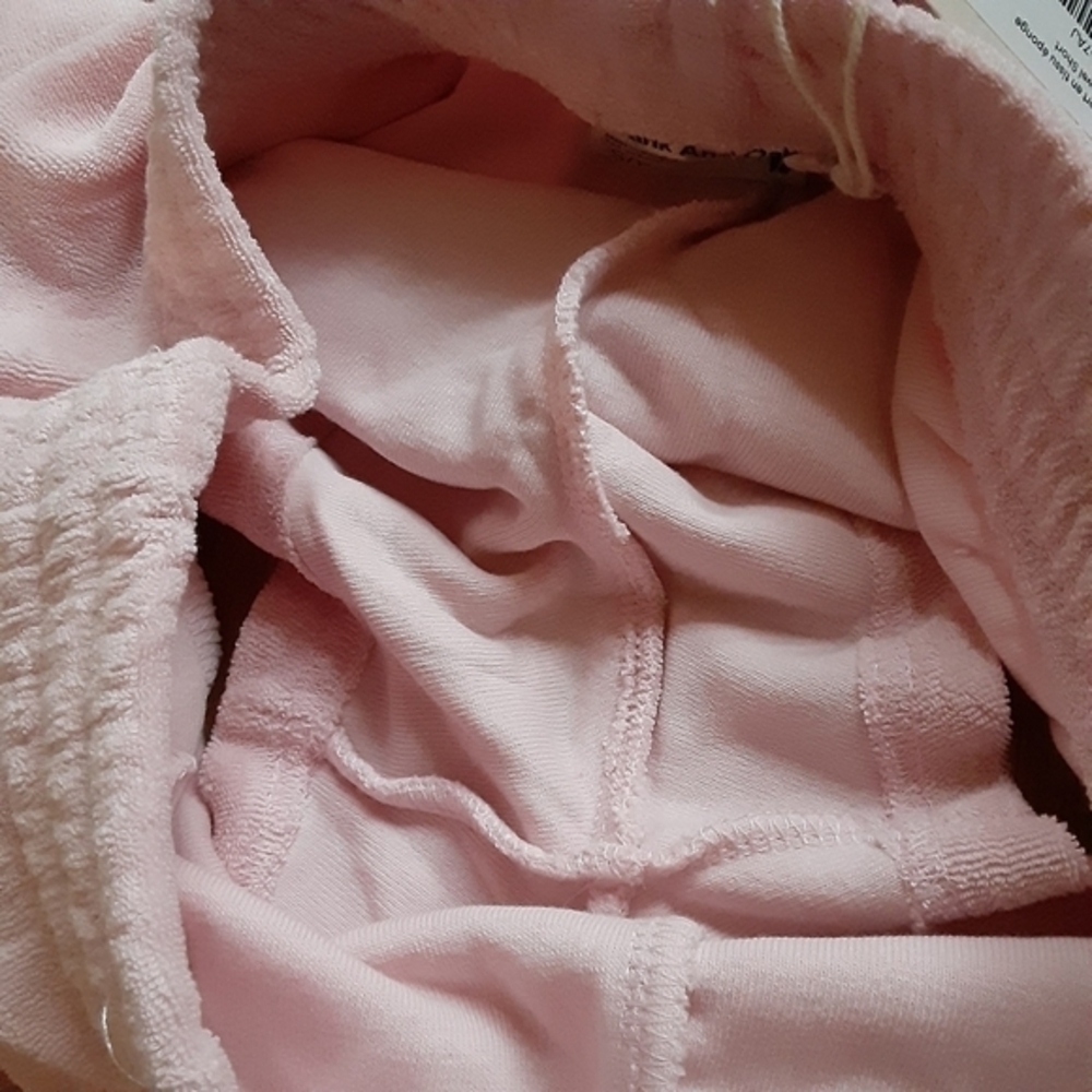 NWT Frank‎ and Oak Plush terry organic cotton retro shorts,light pink,S - Picture 14 of 16